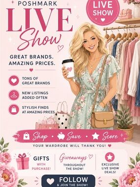 Live Show Notification ✨👛🎒👜🛍️👗👙👚👖🧥👕